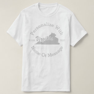 Camiseta PERSONALIZADA del Estado de Virginia