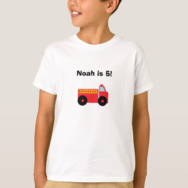 Camiseta personalizada del "Firetruck" (Anverso)