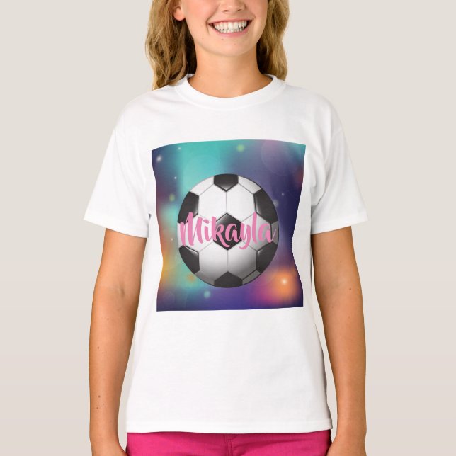 Camiseta personalizada del fútbol de los chicas (Anverso)