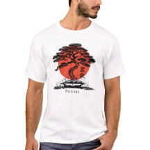 Camiseta personalizada del kanji japonés Bonsai