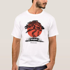 Camiseta personalizada del kanji japonés Bonsai
