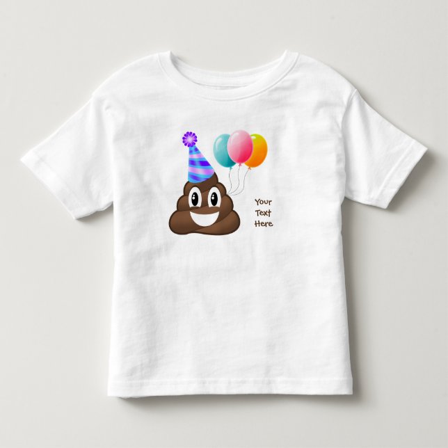 Camiseta personalizada del niño de la emoji del (Anverso)