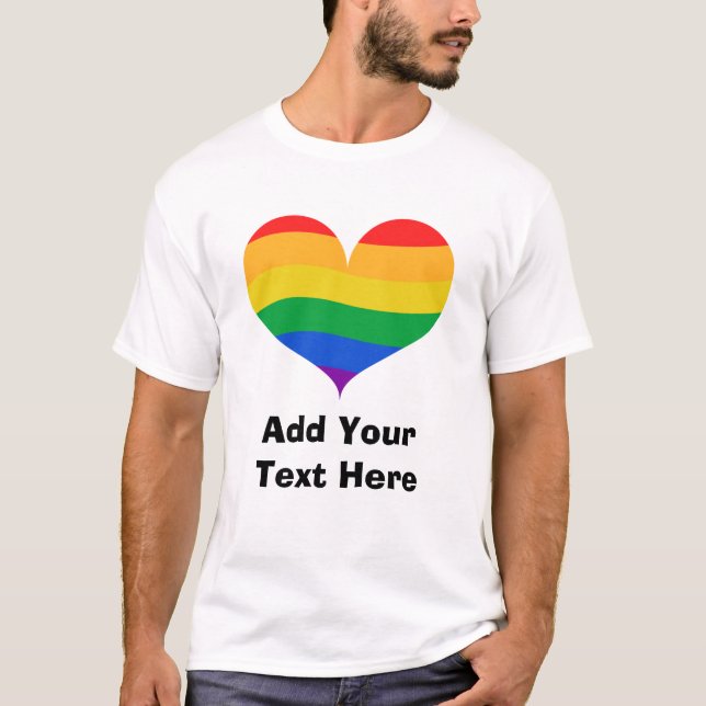 Camiseta personalizada del Orgullo LGBT (Anverso)