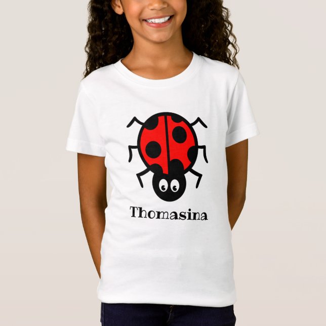 Camiseta personalizada del patrón de pájaro largo (Anverso)