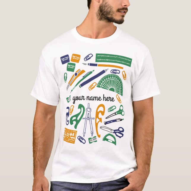 Camiseta personalizada del profesor de matemáticas (Anverso)