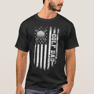 Camiseta Personalizada Día del Padre Golf Grunge