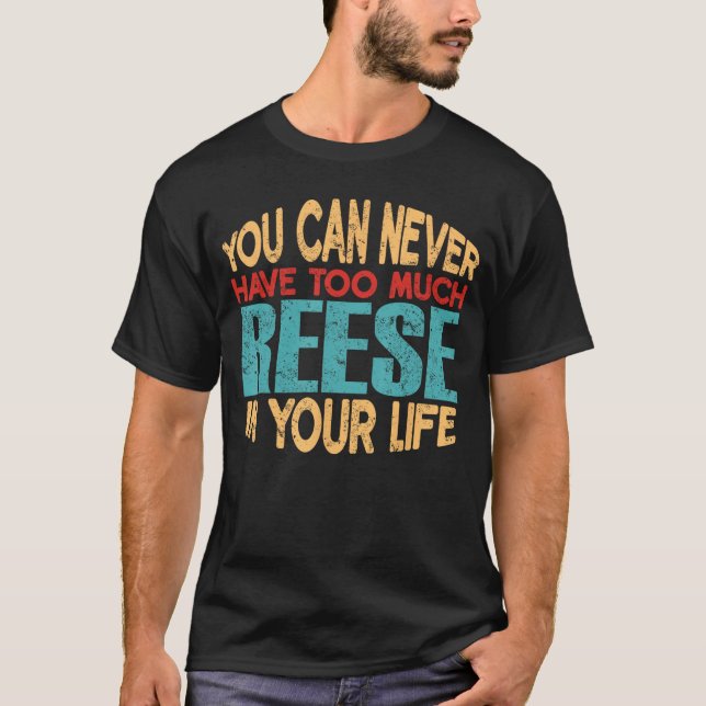 Camiseta personalizada divertida Reese Artículo de (Anverso)