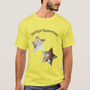 Camiseta Personalizada Dos Fotos Texto Superestrel