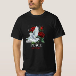 Camiseta personalizada Dove Rose con nombre