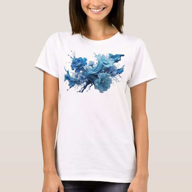 Camiseta personalizada Dynamic Blue BLUE FLORAL SP (Anverso)