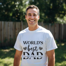 Camiseta Personalizada 'El Mejor Papá del Mundo'