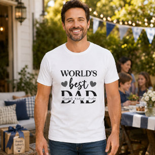 Camiseta Personalizada 'El Mejor Papá del Mundo'