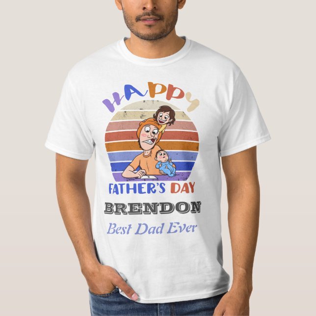 Camiseta personalizada en el día del padre (Anverso)