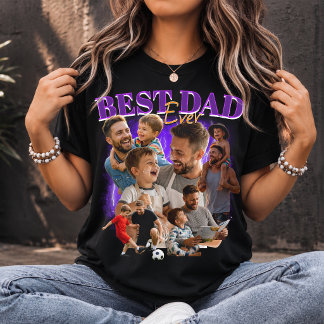 Camiseta personalizada estilo bootleg 'Mejor papá