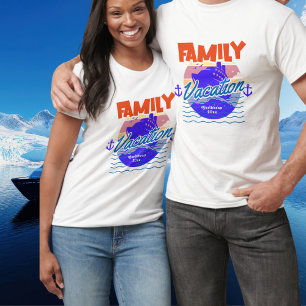 Camiseta personalizada Family Cruise Caribbean Blu