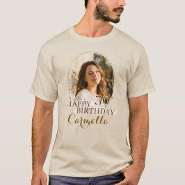 Camiseta Personalizada Feliz Cumpleaños con foto p