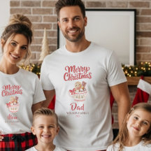 Camiseta Personalizada “Feliz Navidad” Familiar Ad