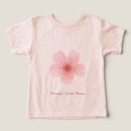 Camiseta personalizada floral para bebé y niño peq