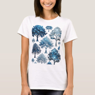 Camiseta personalizada Fresh Silver BLUE ICE TREES