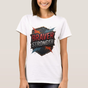 Camiseta personalizada Fresh Silver BRAVER STRONGE