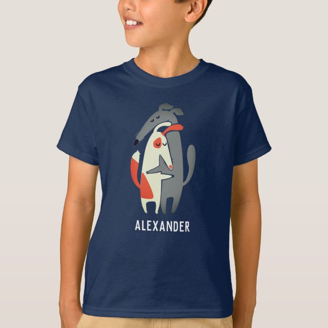 Camiseta personalizada Galgo y Podenco Kids (Anverso)