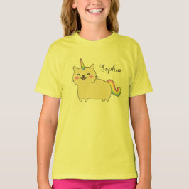 Camiseta personalizada gato del unicornio