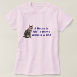 Camiseta personalizada Hogar de gato rosa