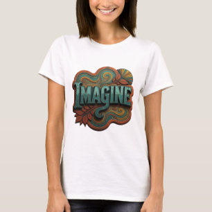Camiseta personalizada IMAGINA elegante en color t