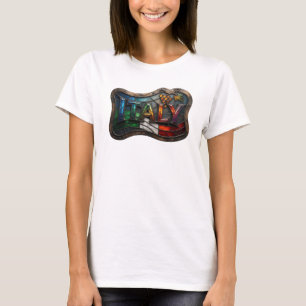 Camiseta personalizada ITALIA Cool Silver