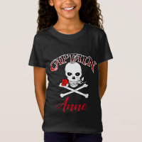 Camiseta personalizada Jolly Roger (Rosa)