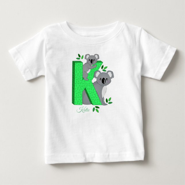 Camiseta personalizada - K para la koala (Anverso)