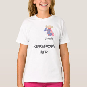 Camiseta Personalizada Kingdom Kid Cowgirl para Ni