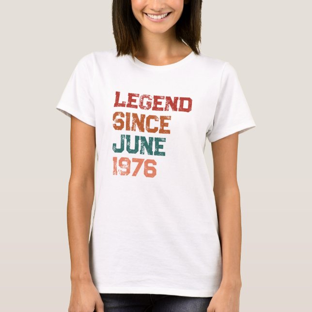 Camiseta personalizada Legend Cumpleaños 50 (Anverso)