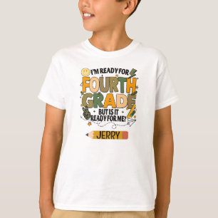 Camiseta personalizada lista para 4º grado