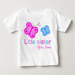 Camiseta personalizada mariposa de la pequeña