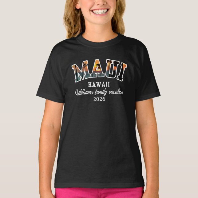 Camiseta personalizada MAUI HAWAII (Anverso)