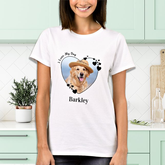 Camiseta Personalizada Me Encanta Mi Perro Mascota Corazón  (Subido por el creador)