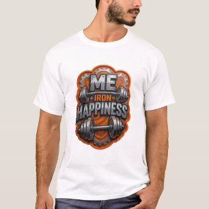 Camiseta personalizada ME IRON HAPPINESS de plata