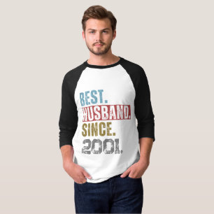 Camiseta personalizada MEJOR ESPOSO DESDE 2001