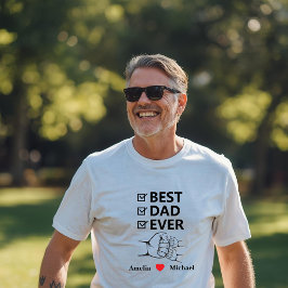 Camiseta Personalizada Mejor Papá del Mundo