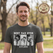 Camiseta Personalizada Mejor Papá del Mundo con Fo