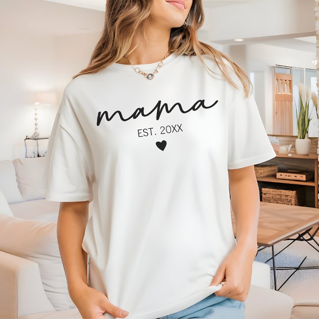 Camiseta personalizada Minimalist Mama, regalo del (mama shirt, personalized gift for mom, minimalist shirt, mom shirt, mothers day gift, birthday gift)