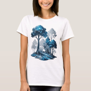 Camiseta personalizada Modern Silver BLUE ICE FORE