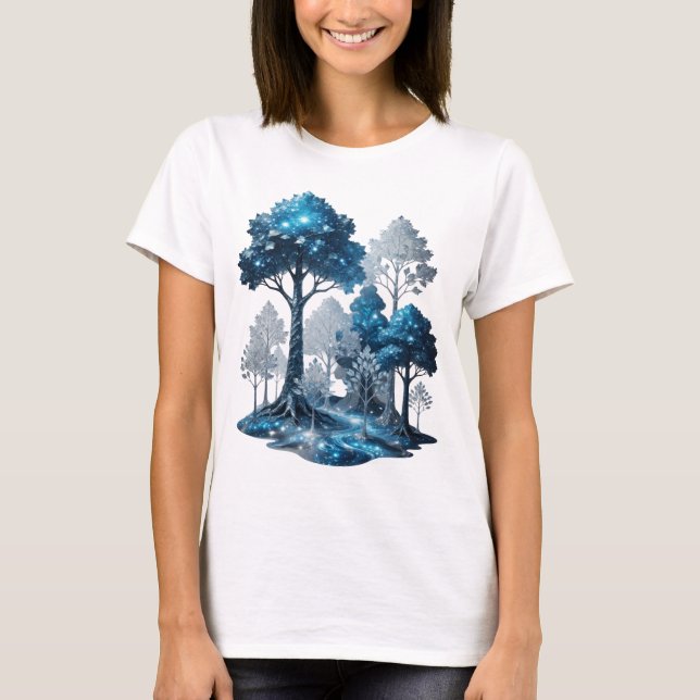 Camiseta personalizada Modern Silver BLUE ICE FORE (Anverso)