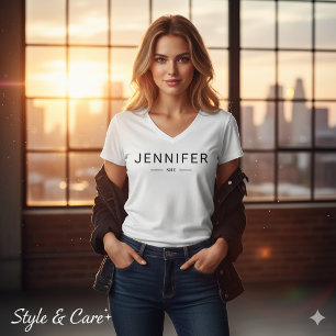 Camiseta personalizada moderna inspirada en SHE pa