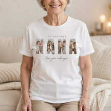 Camiseta Personalizada NANA Foto Abuela Personaliz