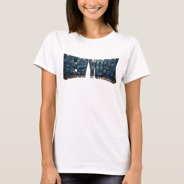 Camiseta personalizada Navy NEW YORK (Anverso)