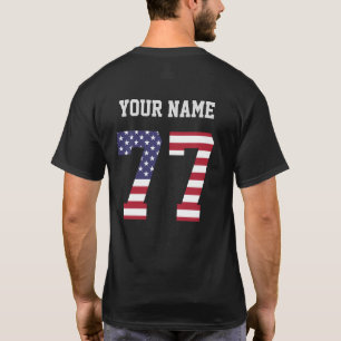 Camiseta personalizada número 77 de Estados Unidos