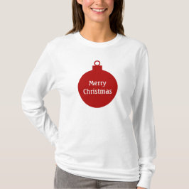 Camiseta personalizada ornamento rojo de las