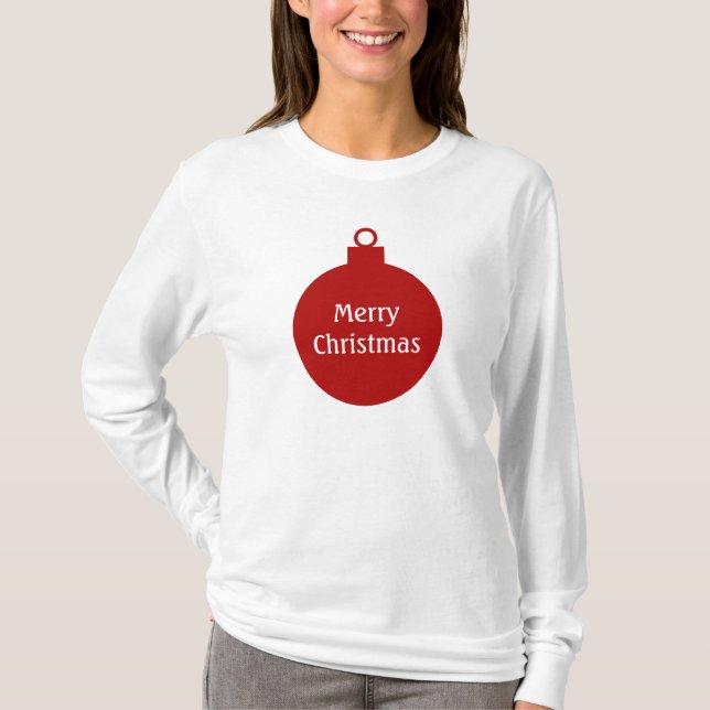 Camiseta personalizada ornamento rojo de las (Anverso)